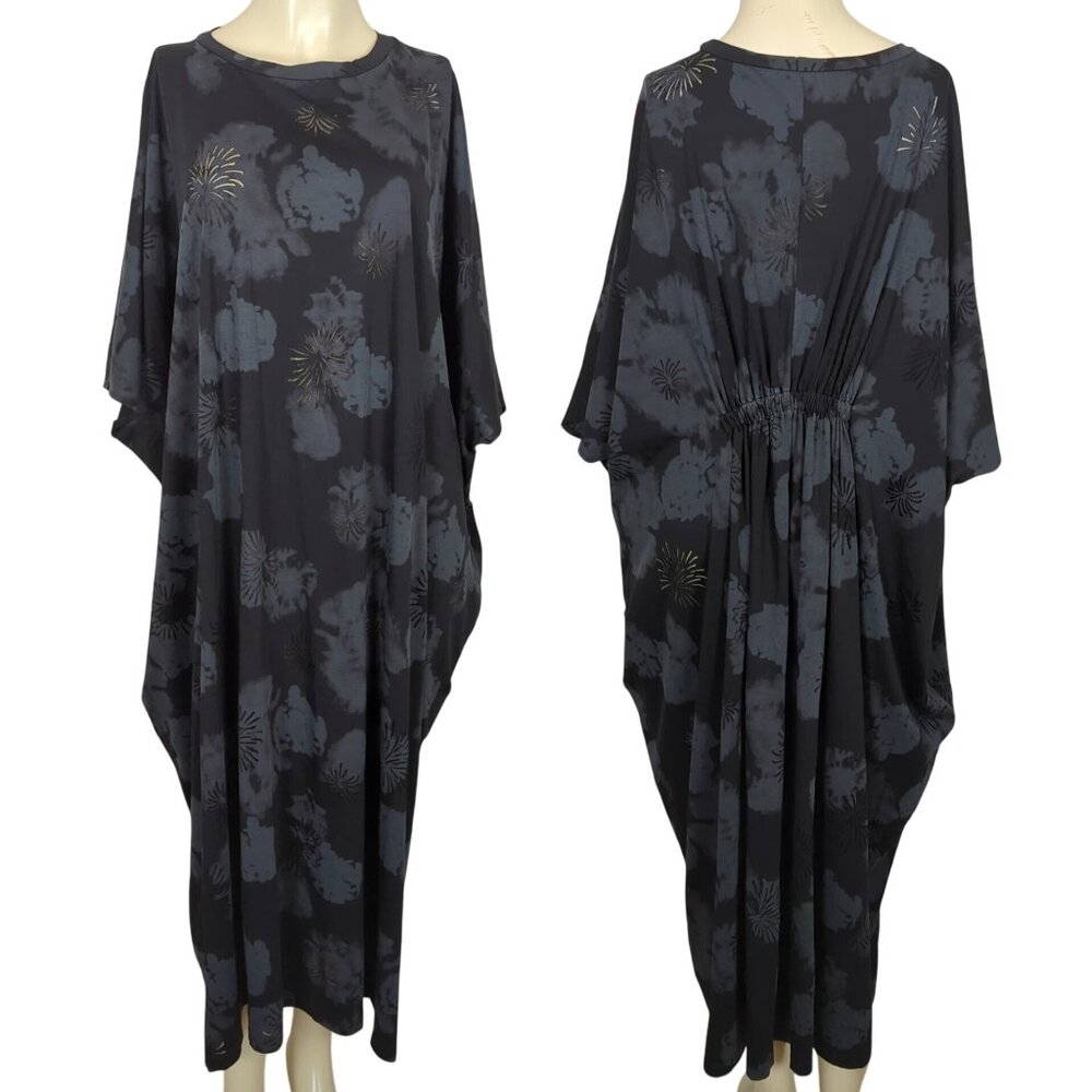 TOV Los Angeles Black Gray 42 sz 12  Dress Kaftan Maxi Boho Dress